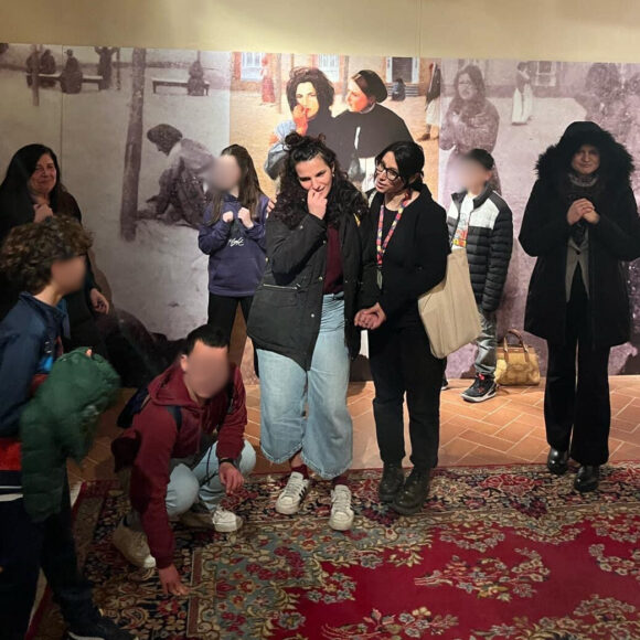 Grandi e piccoli dell’Associazione Comunico al Museo Fattori