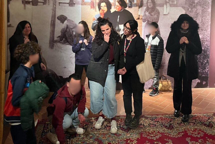 Grandi e piccoli dell’Associazione Comunico al Museo Fattori