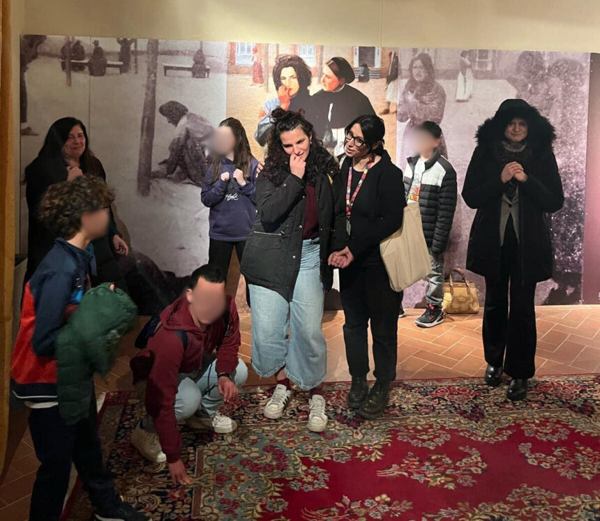 Grandi e piccoli dell’Associazione Comunico al Museo Fattori